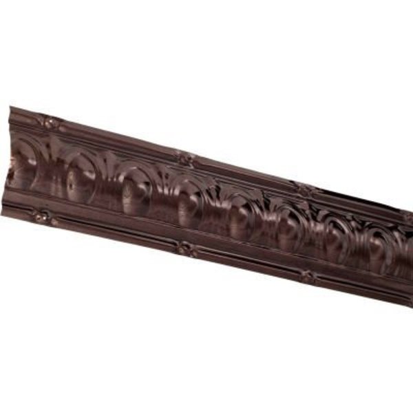 Acoustic Ceiling Products Great Lakes Tin 48" Huron Tin Crown Molding in Bronze Burst - 195-06 195-06